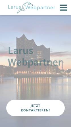 Vorschau der mobilen Webseite larus-webpartner.de, Larus Webpartner