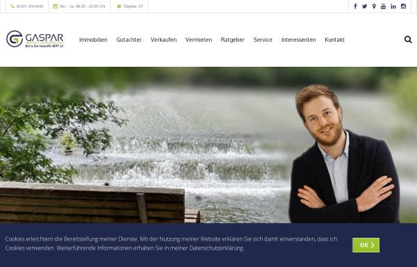 Vorschau von www.gaspar-immobilienberatung.de, Gaspar Immobilienberatung