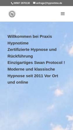 Vorschau der mobilen Webseite www.hypnotime.de, Praxis Hypnotime
