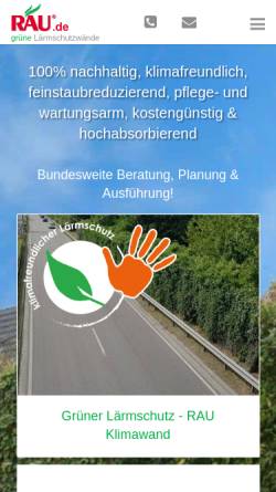 Vorschau der mobilen Webseite www.rau.de, Geosystem GBK GmbH