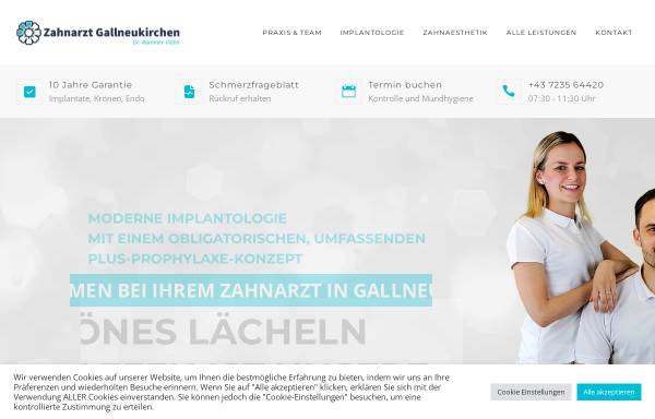 Vorschau von www.zahnarzt-gallneukirchen.at, Zahnarzt Gallneukirchen - Dr. Rammer & Dr. Viden