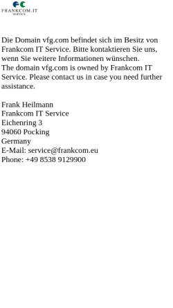 Vorschau der mobilen Webseite www.vfg.com, VfG Cosmian s.r.o.