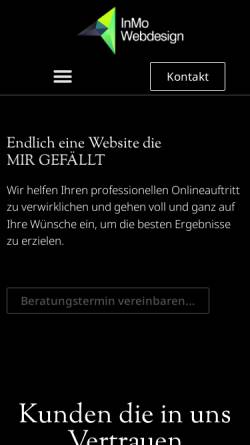 Vorschau der mobilen Webseite inmo-webdesign.de, InMo-Webdesign (Inh. Nick Seifert)