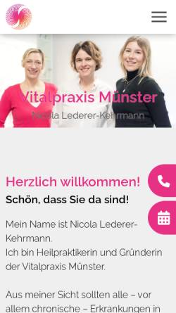 Vorschau der mobilen Webseite vitalpraxismuenster.de, Vitalpraxis Münster