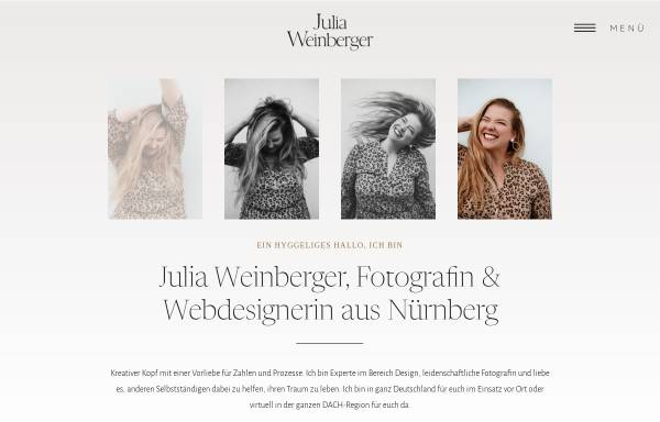 Vorschau von juliaweinberger.de, Julia Weinberger Fotografie & Design Studio
