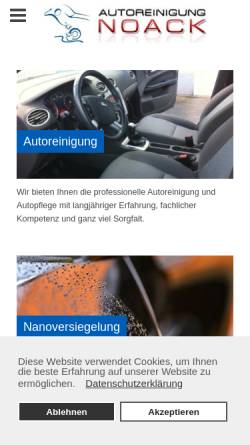 Vorschau der mobilen Webseite www.autoreinigung-noack.de, Autoreinigung-Noack