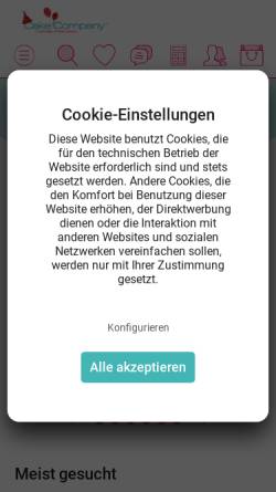 Vorschau der mobilen Webseite www.cake-company.de, Cake Company