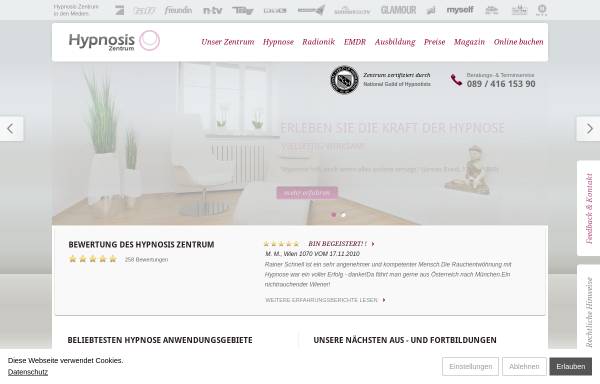Vorschau von www.hypnose-muenchen.de, Hypnosis Zentrum