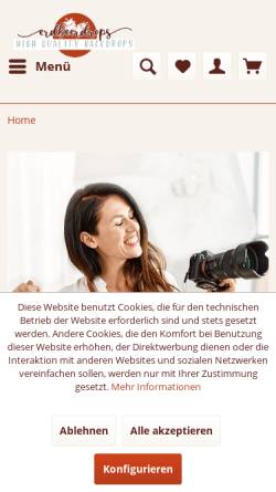 Vorschau der mobilen Webseite shop.erdbeerdrops.de, erdbeerdrops Backdrops