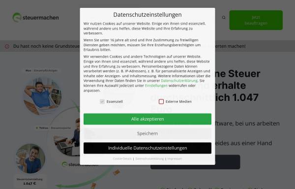 Vorschau von steuermachen.de, GDF GmbH - steuermachen