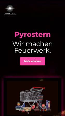 Vorschau der mobilen Webseite www.pyrostern.de, pyrostern