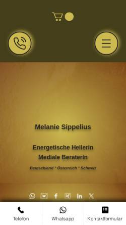 Vorschau der mobilen Webseite www.melanie-sippelius.de, Melanie Sippelius