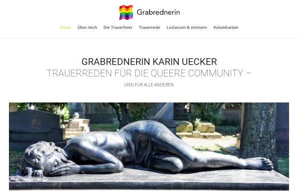 Vorschau von grabrednerin.de, Trauerreden für die queere Community - und für alle anderen