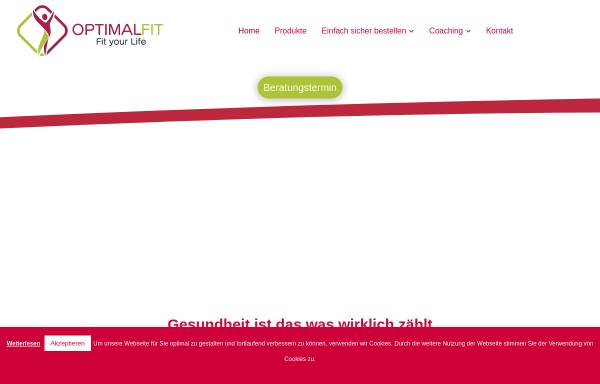 Vorschau von www.optimalfit.de, OptimalFit