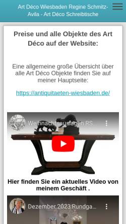 Vorschau der mobilen Webseite www.art-deco-wiesbaden.com, Art Déco Wiesbaden