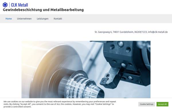 Vorschau von clk-metall.de, CLK Metall GmbH