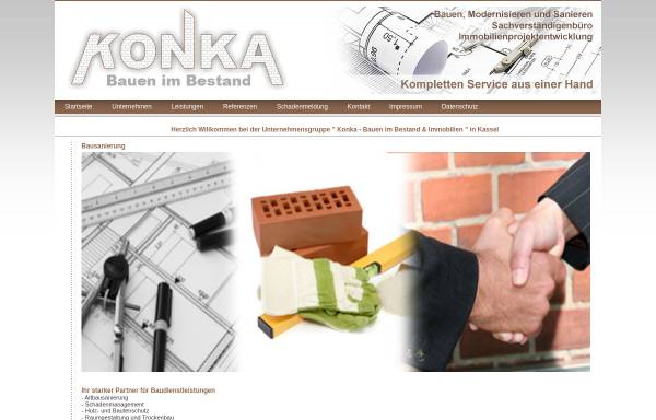 Vorschau von www.konka-bau.de, Konka - Bauen im Bestand