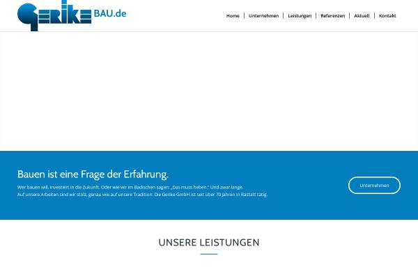 Vorschau von www.gerike-bau.de, Gerike GmbH