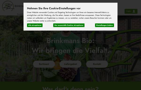 Vorschau von www.brinkmans-bio.de, BrinkmansBio
