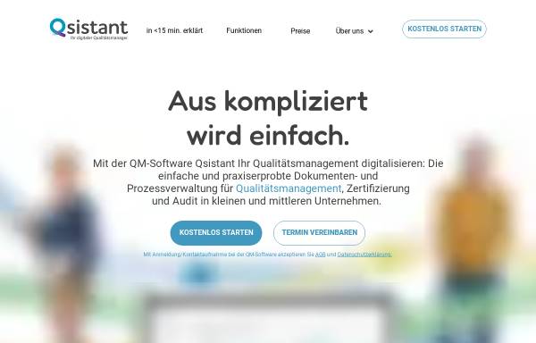 Vorschau von www.qsistant.de, Qsistant