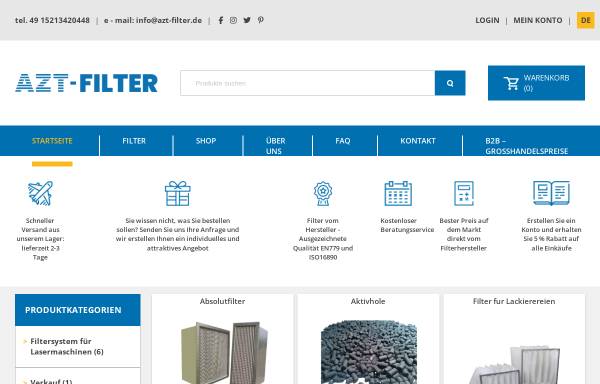Vorschau von azt-filter.de, AZT - Filter