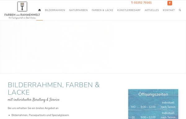 Vorschau von www.farben-rahmenwelt.at, Farben- und Rahmenwelt Kracher