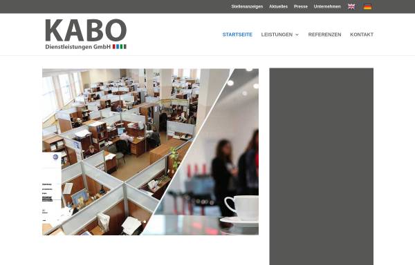 Vorschau von www.kabo-dienstleistungen.de, KABO Dienstleistungen GmbH