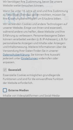 Vorschau der mobilen Webseite www.familienpraxis-ried.de, Familienpraxis Ried