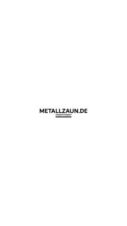 Vorschau der mobilen Webseite www.metallzaun.de, Metallzaun