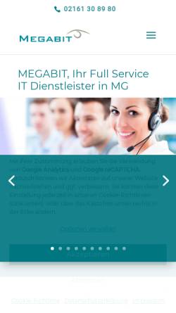 Vorschau der mobilen Webseite www.megabit.net, Megabit Informationstechnik GmbH