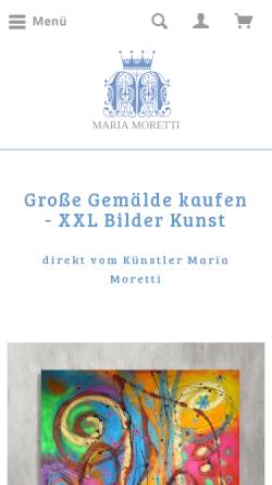 Vorschau der mobilen Webseite www.mariamoretti.com, Maria Moretti