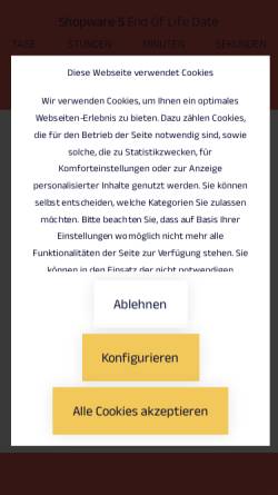 Vorschau der mobilen Webseite signundsinn.de, signundsinn GmbH