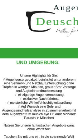 Vorschau der mobilen Webseite www.augenoptik-deuschle.de, Augenoptik Deuschle GmbH
