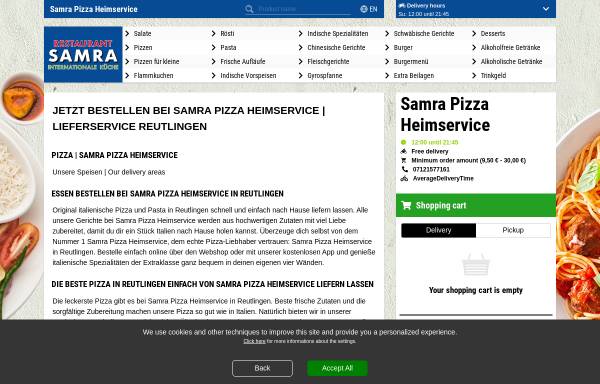 Vorschau von www.pizzasamra.de, Pizza Samra