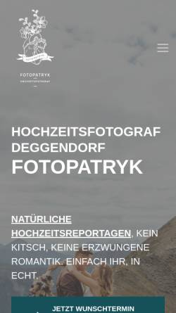 Vorschau der mobilen Webseite fotopatryk.com, Fotopatryk