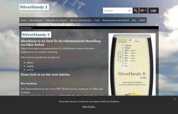 Vorschau von silverhandy.com, MDT Bioelectronics