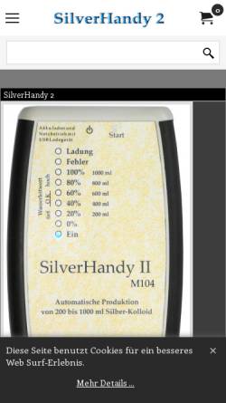 Vorschau der mobilen Webseite silverhandy.com, MDT Bioelectronics