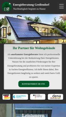 Vorschau der mobilen Webseite jg-energieberatung.de, Energieberatung Greifendorf