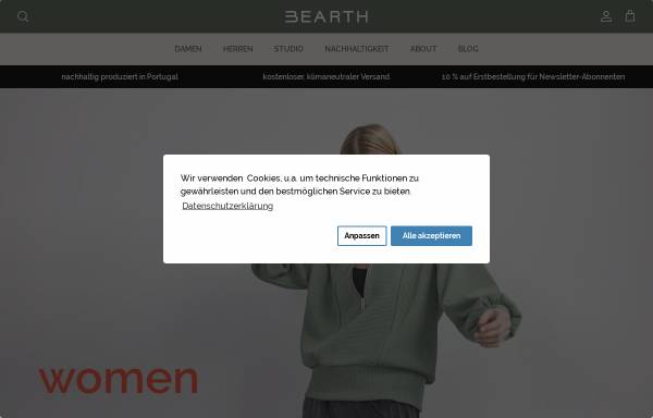 Vorschau von bearth-clothing.com, BEARTH Concept GmbH