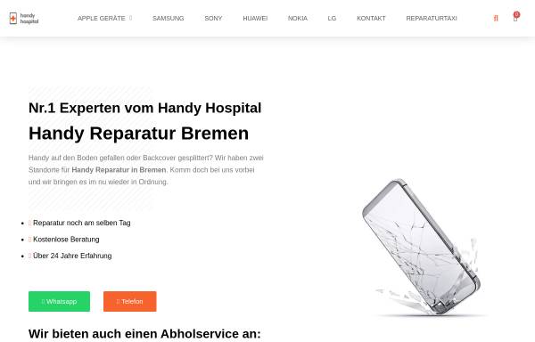 Vorschau von handy-hospital-bremen.de, Handy Hospital Bremen