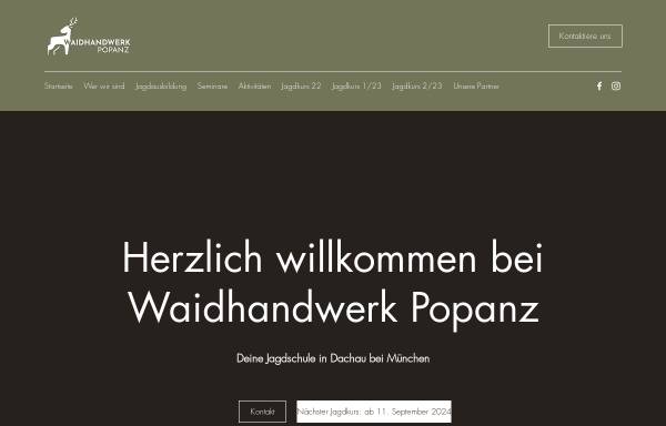Vorschau von waidhandwerk-popanz.de, Waidhandwerk Popanz