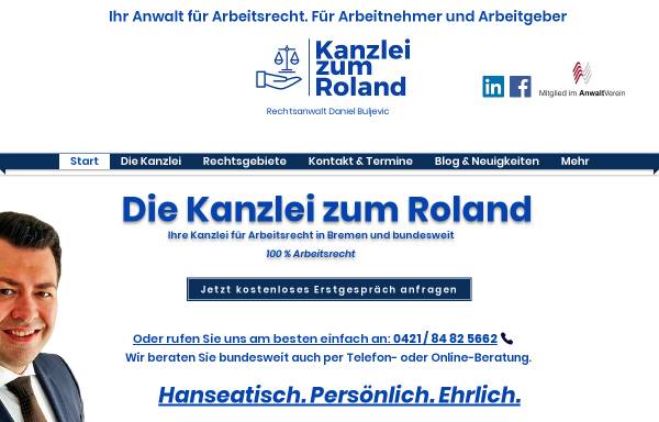 Vorschau von www.kanzlei-zum-roland.de, Kanzlei zum Roland