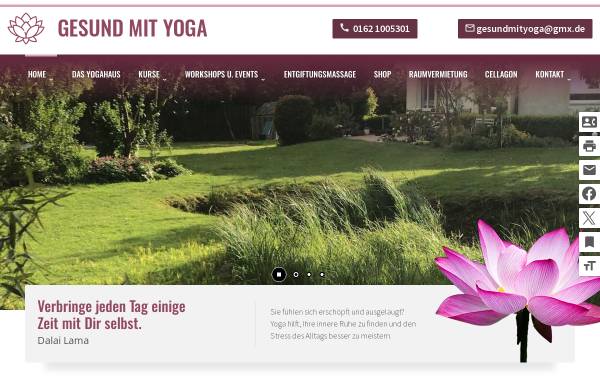 Vorschau von www.gesund-mityoga.de, Gesund mit Yoga