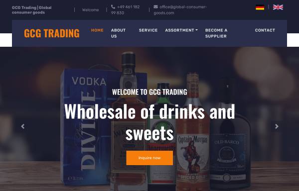 Vorschau von global-consumer-goods.com, GCG Global Consumer Goods Trading GmbH