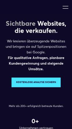 Vorschau der mobilen Webseite sichtbarerwerden.de, SichtbarerWerden GmbH