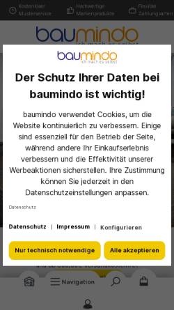 Vorschau der mobilen Webseite baumindo.de, baumindo