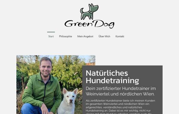 Vorschau von www.green-dog.at, Green Dog Hundecoaching