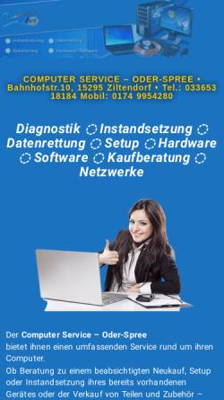 Vorschau der mobilen Webseite compserv-os.de, Computer Service - Oder-Spree