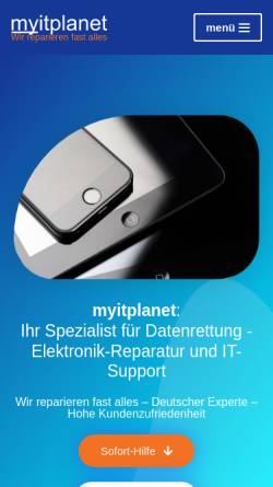 Vorschau der mobilen Webseite www.myitplanet.de, myitplanet