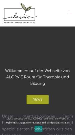 Vorschau der mobilen Webseite www.alorvie.de, ALORVIE